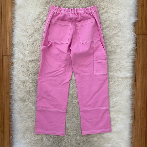Big Bud Press Carpenter Jeans Bubblegum Pink Non-Stretch Denim Straight Leg - Picture 8 of 14